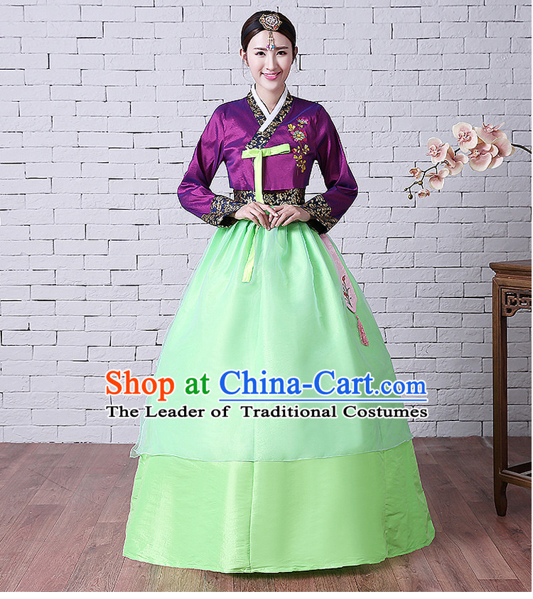 Korean Traditional Costumes Ancient Clothes Wedding Dress Korean Full Dress Formal Attire Ceremonial Dress Court Stage Dancing