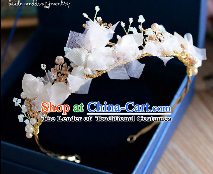 Traditional Jewelry Accessories, Princess Wedding Hair Accessories, Bride Wedding Hair Accessories, Headwear, Baroco Style Handmade Crystal Pearl Hair Claw for Women