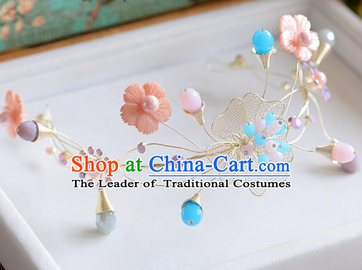 Traditional Jewelry Accessories, Princess Wedding Hair Accessories, Bride Wedding Hair Accessories, Headwear, Baroco Style Handmade Crystal Flowers Hair Claw for Women