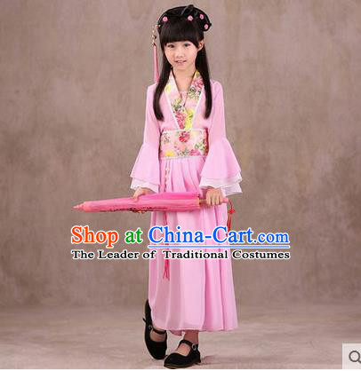 Ancient Chinese Palace Costumes Complete Set, Traditional Han Dynasty Ancient Palace Children Clothing, Cosplay Hanfu Fairy Princess Dress Suits for Kids