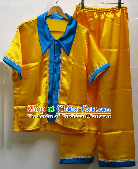 Traditional Asian Thai Male Costume Set, Thai Clothes and Trousers for Men