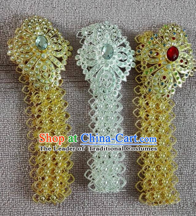 Traditional Asian Thai Jewelry Accessories, Traditional Thai Belts, Scales Gold Dancing Belts for Women