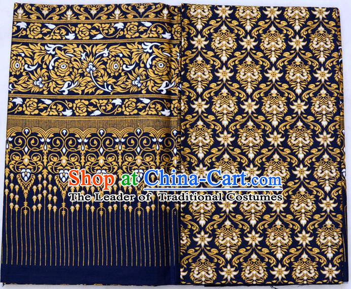 Traditional Asian Thai Sarees and Dress Gilded Material, Thai Gilded Clothes and Fabrics for Women