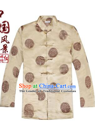 Tang Suit for Men Coat Long Sleeves Chinese Style Dress Traditional