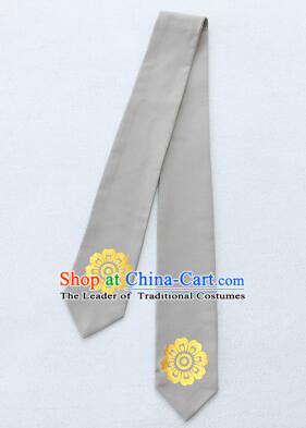 Korean Hair Band for Women Hair Strap Ties Headwrap Kerean Traditional Hot Stamping Bronzing Gray