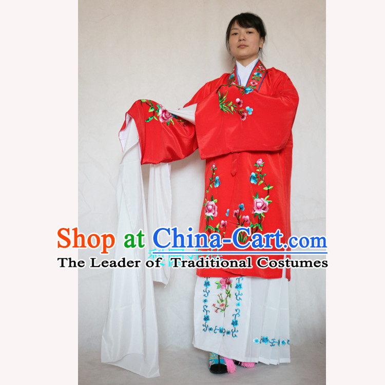 Ancient Peking Opera Costume Drama Women Wearing Yueju Opera Drama Miss Dance Costumes Huadan Long Sleeve Costumes For Women