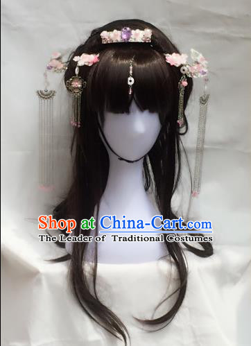 Chinese Traditional Accessories, Chinese Ancient Style Imperial Queen Hair Jewelry Accessories, Hairpins, Headwear, Headdress, Hair Fascinators Set for Women