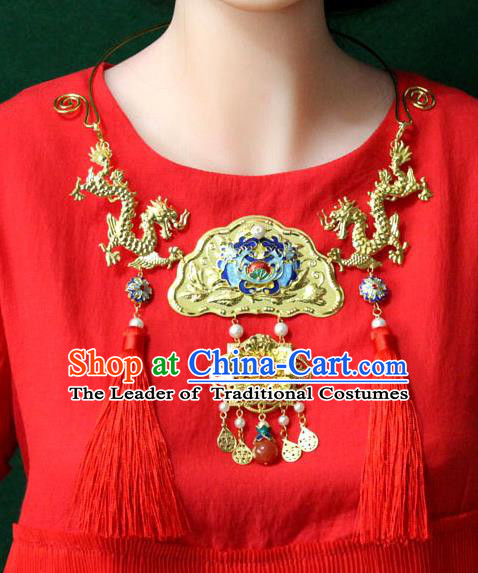 Chinese Imperial Queen Necklace, Empress Necklaces, Wedding Accessories For Women