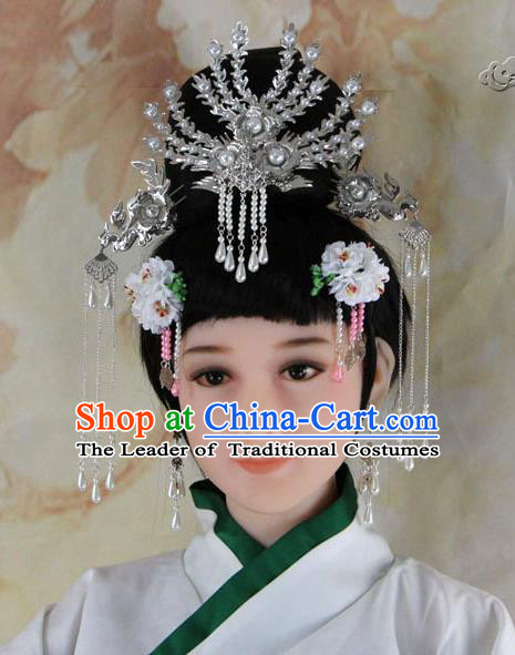 Chinese Ancient Style Hair Jewelry Accessories, Hairpins, Headwear, Headdress, Cosplay Queen Princess Hair Fascinators for Women