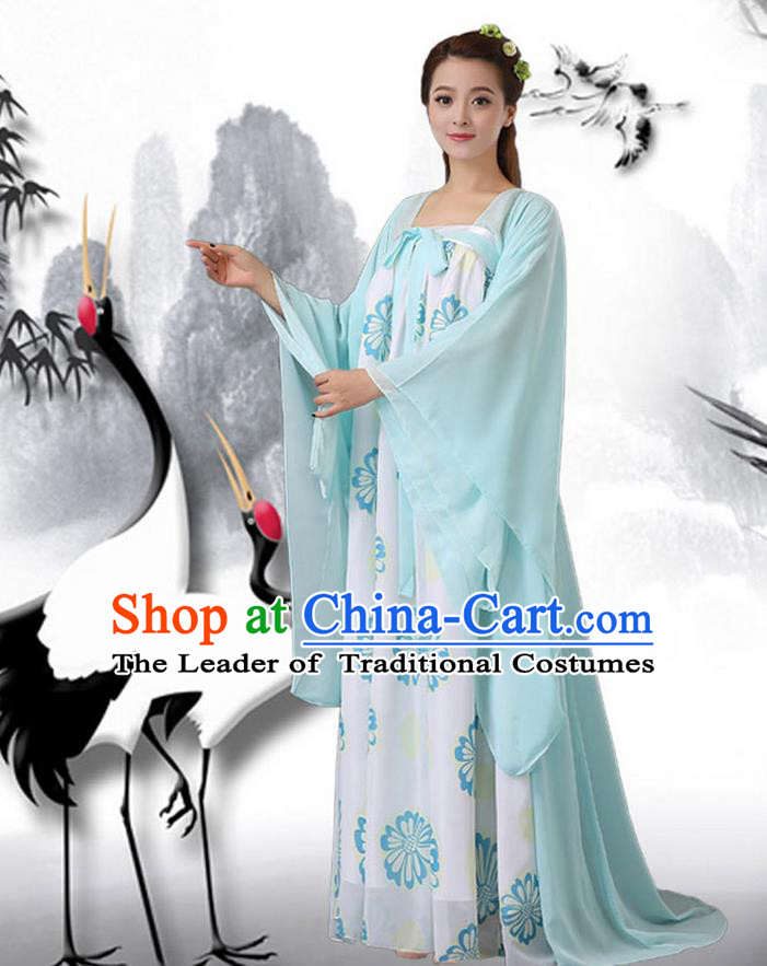 Ancient Chinese Palace Empress Costumes Complete Set, Hanfu, Han Dynasty Ancient Palace Fairy Princess Dress Suits For Women