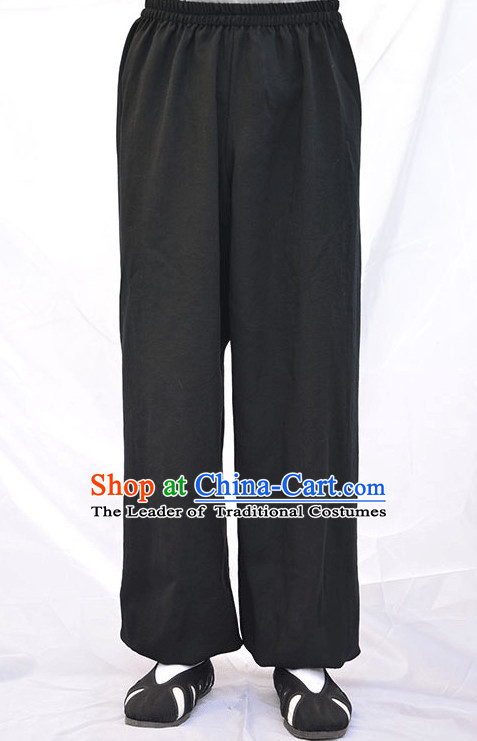 Wudang Uniform Taoist Uniform Kungfu Kung Fu Clothing Clothes Pants Shirt Supplies Wu Gong Outfits Flax Pants