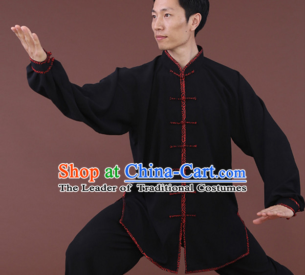 Top Tai Chi Uniforms Kung Fu Costume Martial Arts Kung Fu Training Uniform Gongfu Shaolin Wushu Clothing for Men Women Adults Children