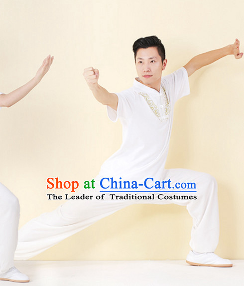 Top Tai Chi Uniforms Kung Fu Costume Martial Arts Kung Fu Training Uniform Gongfu Shaolin Wushu Clothing for Men Women Adults Children