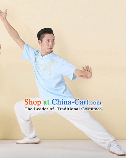 Top Tai Chi Uniforms Kung Fu Costume Martial Arts Kung Fu Training Uniform Gongfu Shaolin Wushu Clothing for Men Women Adults Children