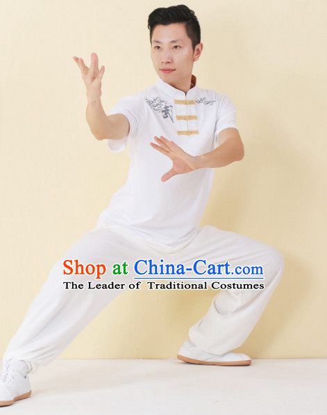 Top Tai Chi Uniforms Kung Fu Costume Martial Arts Kung Fu Training Uniform Gongfu Shaolin Wushu Clothing for Men Women Adults Children