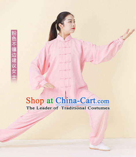 Top Tai Chi Uniforms Kung Fu Costume Martial Arts Kung Fu Training Uniform Gongfu Shaolin Wushu Clothing for Men Women Adults Children