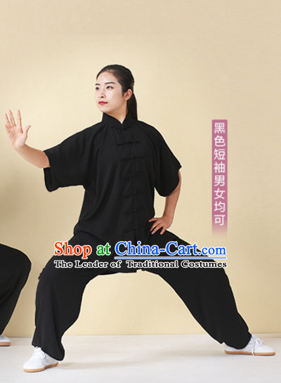 Top Tai Chi Uniforms Kung Fu Costume Martial Arts Kung Fu Training Uniform Gongfu Shaolin Wushu Clothing for Men Women Adults Children