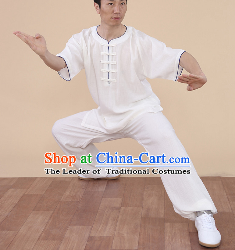 Top Tai Chi Uniforms Kung Fu Costume Martial Arts Kung Fu Training Uniform Gongfu Shaolin Wushu Clothing for Men Women Adults Children