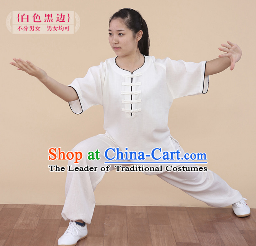 Top Tai Chi Uniforms Kung Fu Costume Martial Arts Kung Fu Training Uniform Gongfu Shaolin Wushu Clothing for Men Women Adults Children