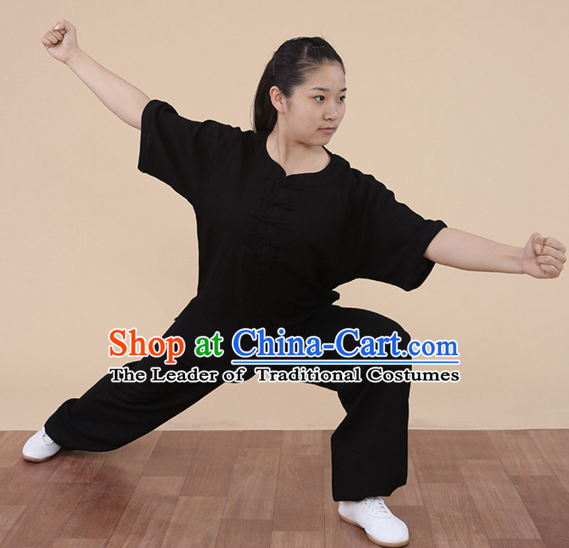 Top Tai Chi Uniforms Kung Fu Costume Martial Arts Kung Fu Training Uniform Gongfu Shaolin Wushu Clothing for Men Women Adults Children