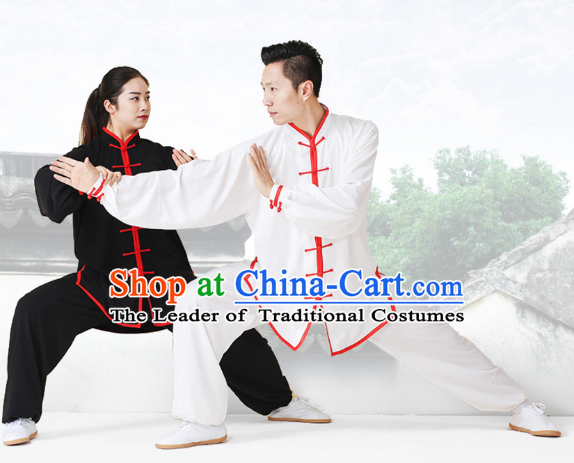 Top Tai Chi Uniforms Kung Fu Costume Martial Arts Kung Fu Training Uniform Gongfu Shaolin Wushu Clothing for Men Women Adults Children