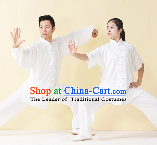 Top Tai Chi Uniforms Kung Fu Costume Martial Arts Kung Fu Training Uniform Gongfu Shaolin Wushu Clothing for Men Women Adults Children