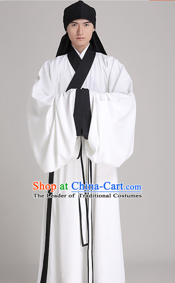 Chinese Style Dresses Kimono Dress Han Dynasty Outfit Complete Set for Men