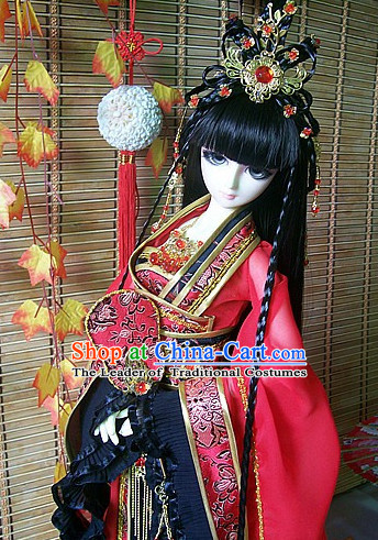 Ancient Chinese Princess Queen Empress Headwear Headpieces Hair Jewelry Set