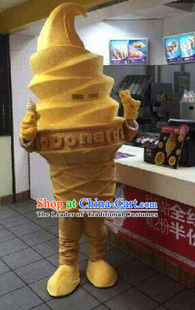 Free Design Professional Custom Mascot Uniforms Mascot Outfits Customized Cute Cartoon Character Ice Cream Mascots Costumes