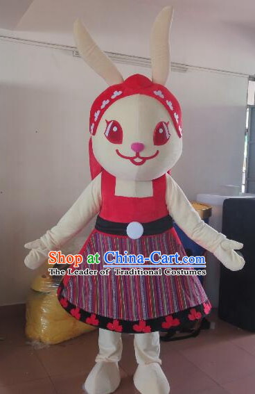 Free Design Professional Custom Mascot Uniforms Mascot Outfits Customized Cute Animal Cartoon Character Rabbit Mascot Costumes