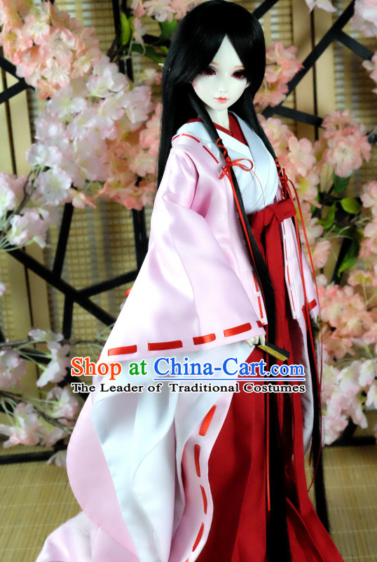 Japanese Traditional Kimono Garments Complete Set for Women Girls Adults