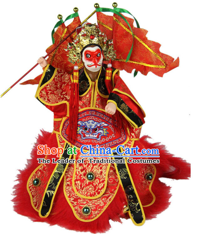 Top Traditional Chinese Ancient Handmade Sun Wukong Glove Puppets Hand Marionette Puppet Hand Puppets