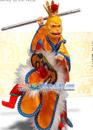 Traditional Chinese Handmade Sun Wukong Journey to the West Hand Puppets Hand Marionette Puppet