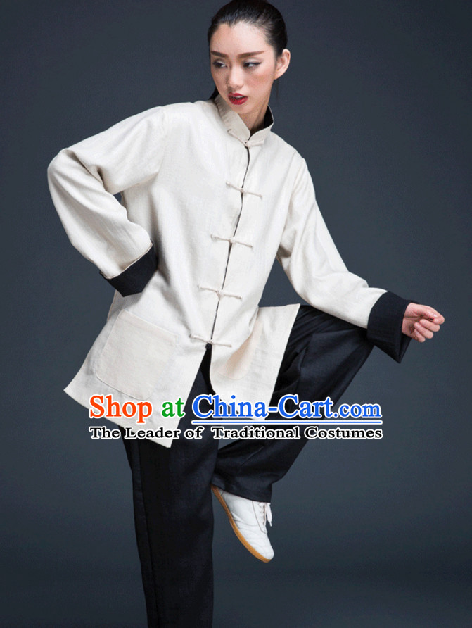 Top Kung Fu Competition Suits Kung Fu Gi Tai Chi Apparel Oriental Dress Wing Chun Apparel Taiji Uniform Outfit for Men Women Children Adults