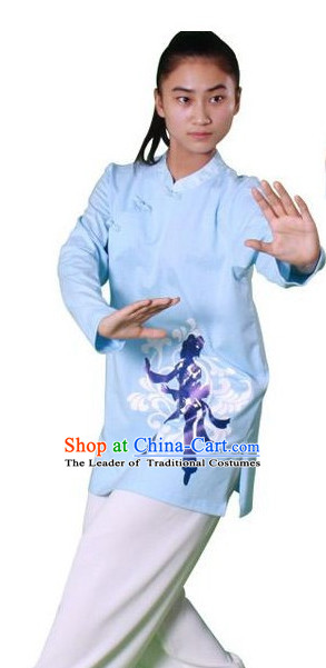 Chinese Traditional Kung Fu Practice and Competition Costume Wing Chun Apparel Taiji Tai Chi Uniform for Adults Children Women Girls