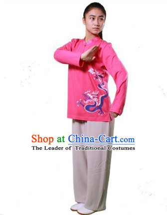 Chinese Traditional Kung Fu Practice and Competition Costume Wing Chun Apparel Taiji Tai Chi Uniform for Adults Children Women Girls