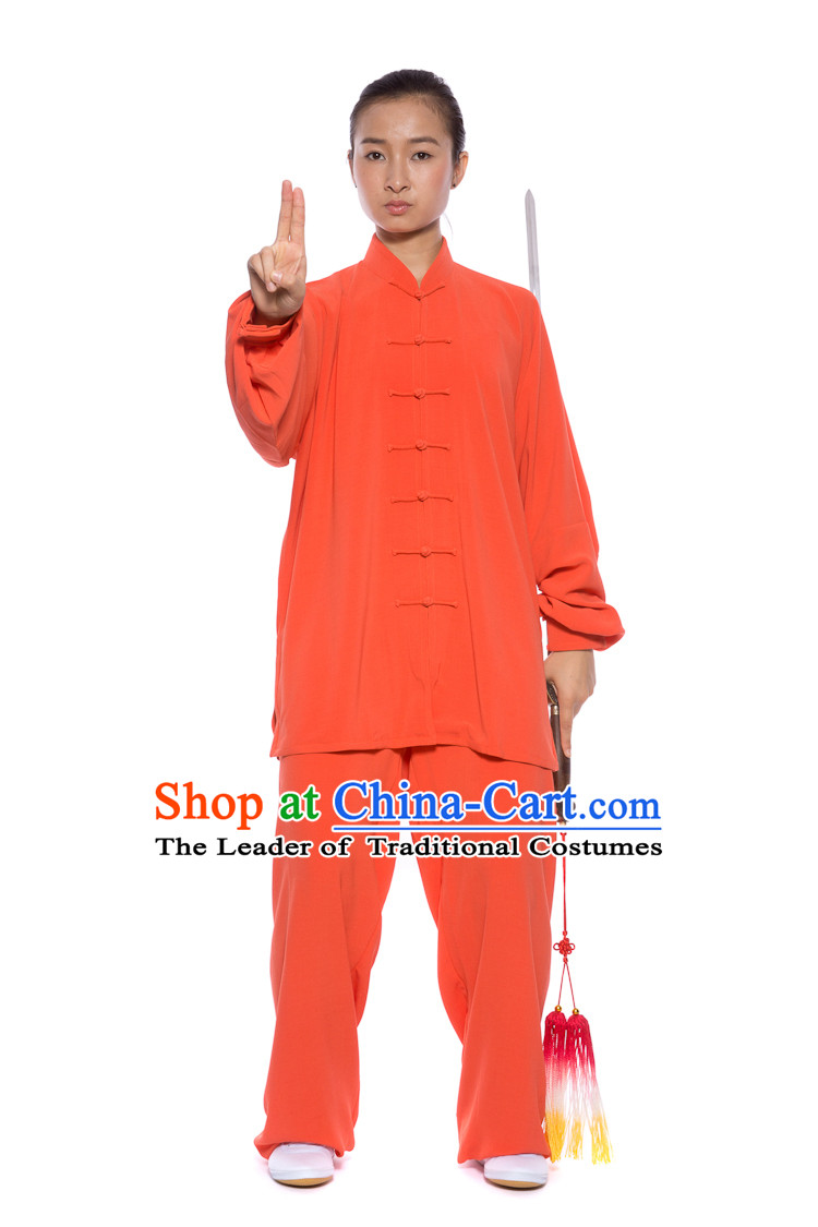 Chinese Traditional Kung Fu Martial Arts Practice and Competition Costume Wing Chun Apparel Taiji Tai Chi Uniform for Adults Children Men Women Boys Girls