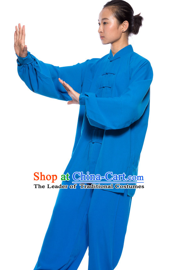 Chinese Traditional Kung Fu Martial Arts Practice and Competition Costume Wing Chun Apparel Taiji Tai Chi Uniform for Adults Children Women Girls