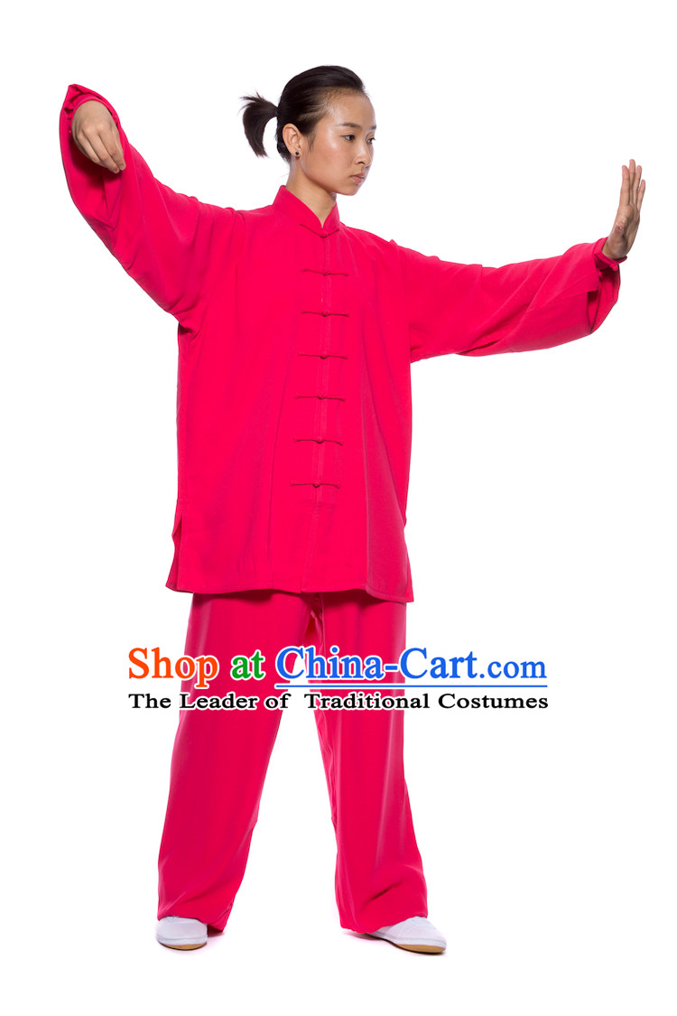 Chinese Traditional Kung Fu Martial Arts Practice and Competition Costume Wing Chun Apparel Taiji Tai Chi Uniform for Adults Children Women Girls