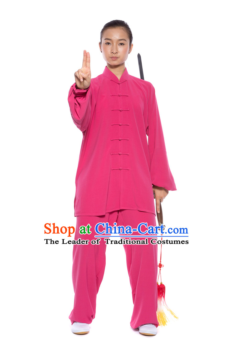 Chinese Traditional Kung Fu Martial Arts Practice and Competition Costume Wing Chun Apparel Taiji Tai Chi Uniform for Adults Children Men Women Boys Girls