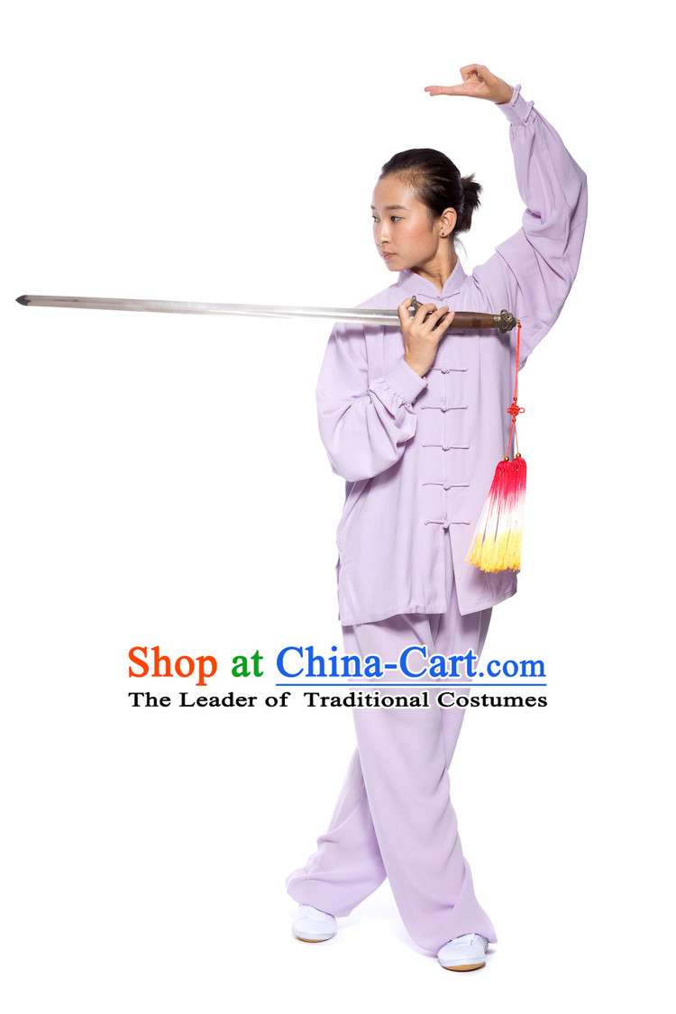 Chinese Traditional Kung Fu Martial Arts Practice and Competition Costume Wing Chun Apparel Taiji Tai Chi Uniform for Adults Children Men Women Boys Girls