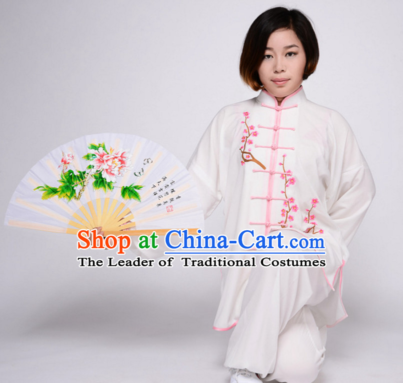 Chinese Asian Mandarin Kung Fu Martial Arts Practice and Competition Costume Wing Chun Apparel Taiji Tai Chi Uniform for Adults Children Men Women Boys Girls