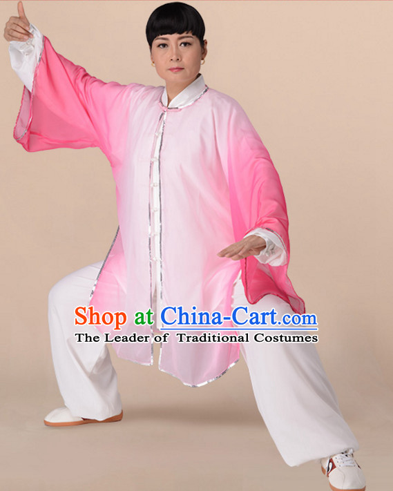 Chinese Asian Mandarin Kung Fu Martial Arts Practice and Competition Costume Wing Chun Apparel Taiji Tai Chi Uniform for Adults Children Men Women Boys Girls