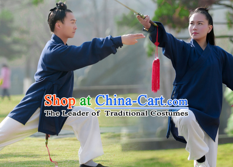 Top Wudang Tai Ji Master Taoist Uniform Taiji Tai Chi Uniforms for Adults Children Men Women Boys Girls