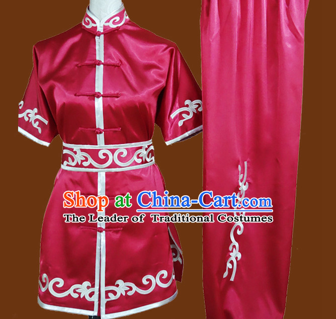 Top Tai Chi Taiji Kung Fu Gongfu Martial Arts Wu Shu Competition Uniforms Dresses Suits Outfits for Adults and Kids