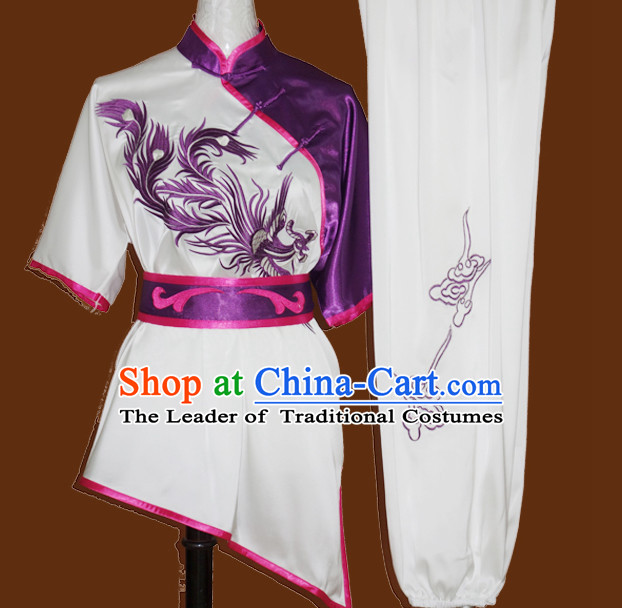 Top Tai Chi Taiji Kung Fu Gongfu Martial Arts Wu Shu Competition Uniforms Dresses Suits Outfits for Adults and Kids