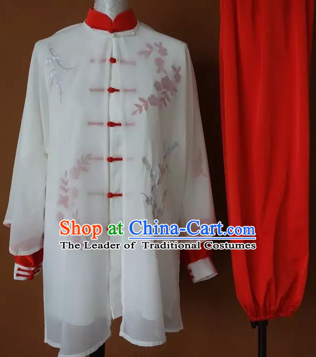 Top Tai Chi Taiji Kung Fu Gongfu Martial Arts Wu Shu Wushu Championship Competition Uniforms Dresses Suits Outfits for Adults and Kids