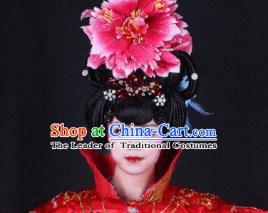 Traditional Chinese Empress Wigs and Hair Jewelry