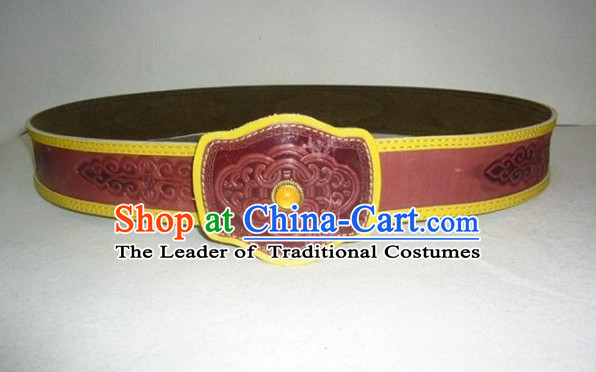 Traditional Chinese Mongolian Feather Belt for Adults Kids