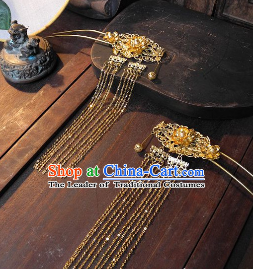 Ancient Chinese Hair Style Accessories Hair Sticks Clips Hair Pin Hair Pieces Combs Ancient Chinese Chopsticks Asian Wedding Bridal Hair Ornaments